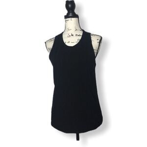 Club Monaco SZ M black sleeveless knit top